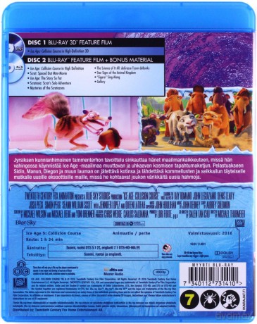 Ice Age: Collision Course (Epoka lodowcowa 5: Mocne uderzenie) [Blu-Ray 3D]+[Blu-Ray]