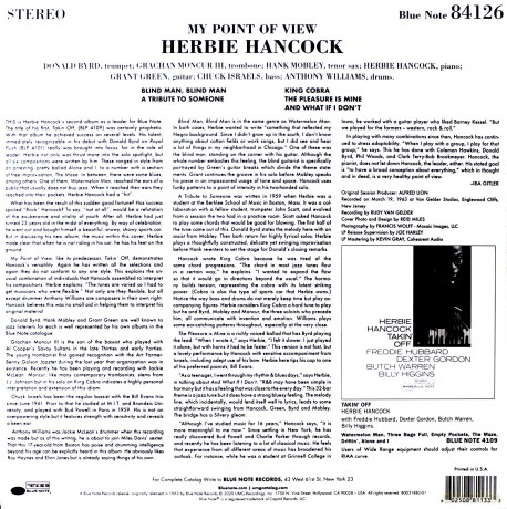 Herbie Hancock: My Point Of View (Tone Poet) [Winyl]