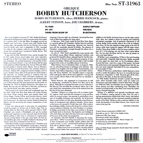 Bobby Hutcherson: Oblique (Tone Poet) [Winyl]