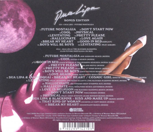 Dua Lipa: Future Nostalgia (Bonus Edition) [2CD]