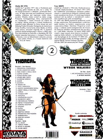 Thorgal Tom 2 Kriss De Valnor: Wyrok Walkirii (miękka) [KSIĄŻKA]