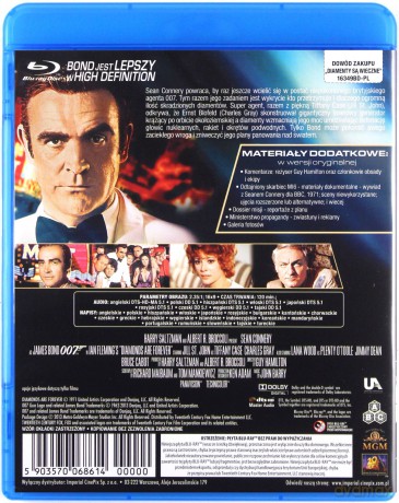007 James Bond Diamenty są wieczne [Blu-Ray]
