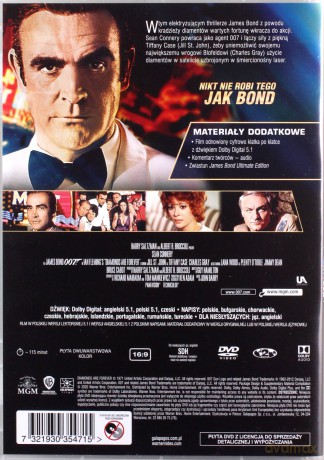 007 James Bond Diamenty są wieczne [DVD]