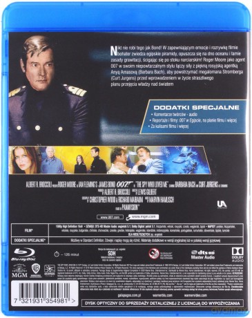 007 James Bond Szpieg, który mnie Kochał [Blu-Ray]