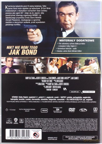 007 James Bond Żyje Się Tylko Dwa Razy [DVD]