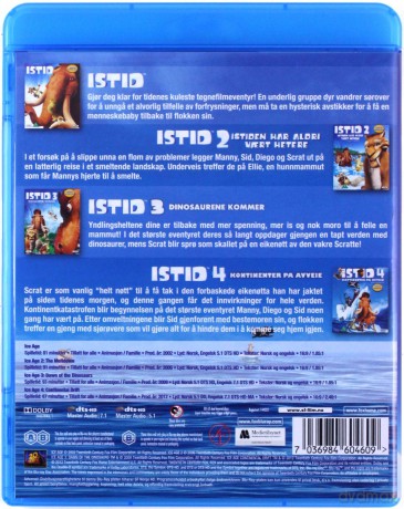 Ice Age 1-4 (Epoka Lodowcowa 1-4) [4xBlu-Ray]