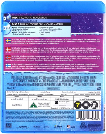 Ice Age: Collision Course (Epoka lodowcowa 5: Mocne uderzenie) [Blu-Ray 3D]+[Blu-Ray]