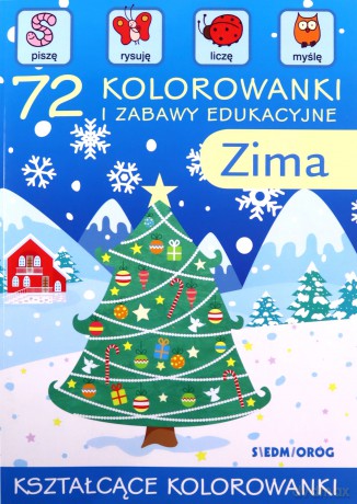 72 kolorowanki i zabawy edukacyjne. Zima - Teresa Warzecha [KSIĄŻKA]