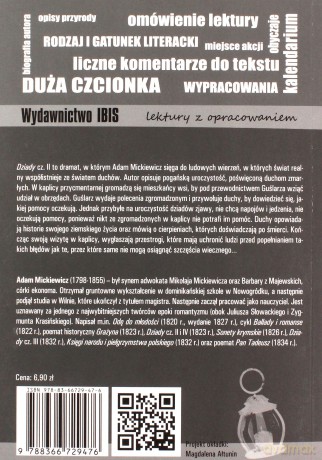 Dziady cz II (lektura z opracowaniem) - Adam Mickiewicz [KSIĄŻKA]