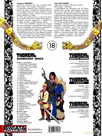 Thorgal Tom 18: Słoneczny Miecz (twarda) - Rosiński - Van Hamme [KSIĄŻKA]