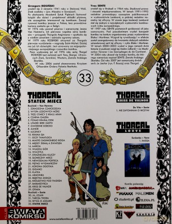 Thorgal Tom 33: Statek Miecz (miękka) - Rosiński - Sente [KSIĄŻKA]