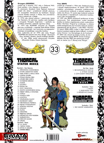 Thorgal Tom 33: Statek Miecz (twarda) - Rosiński - Sente [KSIĄŻKA]