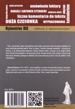 Opowieść wigilijna. Lektura z opracowaniem - Charles Dickens [KSIĄŻKA]