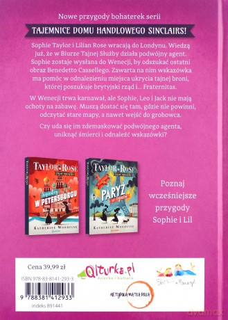 Taylor i Rose (Tom 3) Czarny Smok w Wenecji - Katherine Woodfine [KSIĄŻKA]