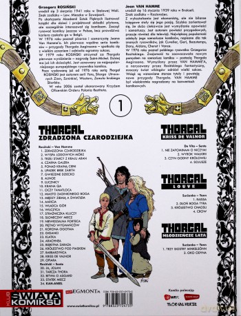 Thorgal Tom 01: Zdradzona Czarodziejka (twarda) - Rosiński - Van Hamme [KSIĄŻKA]