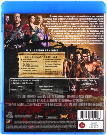 Spartacus: Vengeance Season 2 (Spartakus: Krew i piach) [4xBlu-Ray]