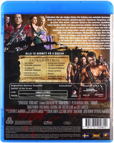 Spartacus: Vengeance Season 2 (Spartakus: Krew i piach) [4xBlu-Ray]