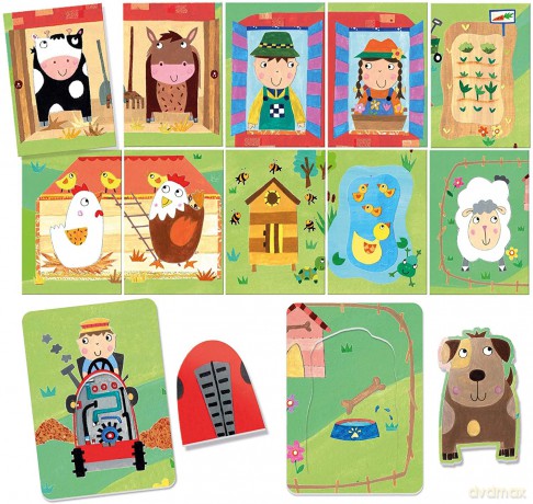 Fiszki odkryj farmera Montessori