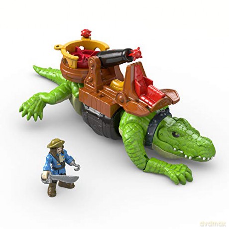 Imaginext Kroczący krokodyl i pirat Hak [FIGURKA]