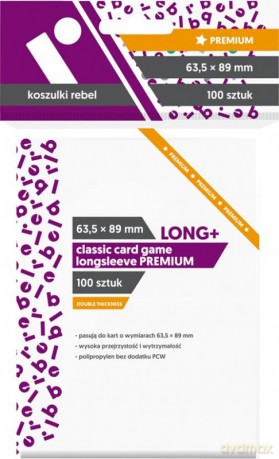 Koszulki 63.5x89 mm Classic Card Game Longsleeve Premium 100 sztuk [GRA]