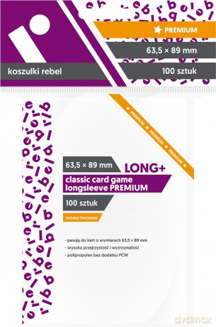 Koszulki 63.5x89 mm Classic Card Game Longsleeve Premium 100 sztuk [GRA]