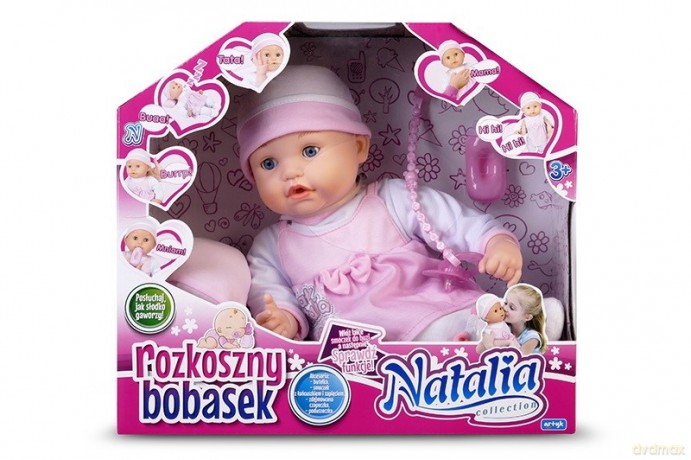 Lalka Natalia rozkoszny bobas 40 cm