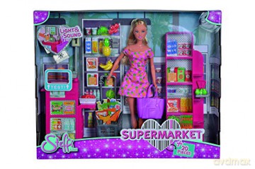 Lalka Steffi w supermarkecie