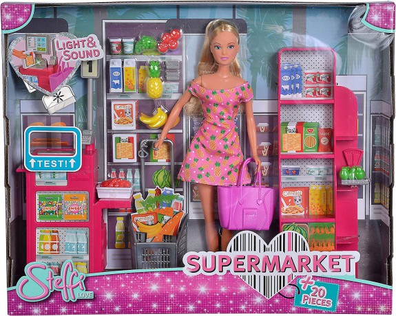 Lalka Steffi w supermarkecie