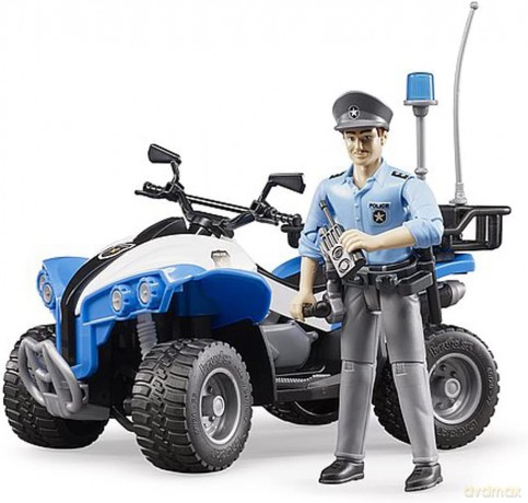 Pojazd Quad z policjantką i akcesoriami