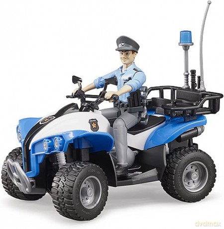 Pojazd Quad z policjantką i akcesoriami
