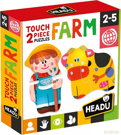 Puzzle sensoryczne - Farma