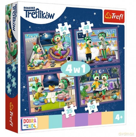 TREFL Trefliki wieczorne rytuały Dobranoc 4w1 [PUZZLE]