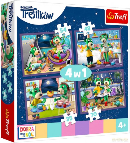 TREFL Trefliki wieczorne rytuały Dobranoc 4w1 [PUZZLE]