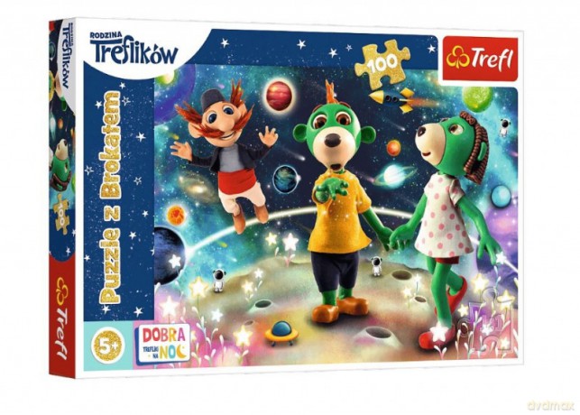 TREFL Trefliki wśród gwiazd - Dobranoc, 100 el. [PUZZLE]