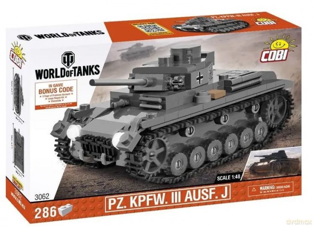 World of Tanks PZ. KPFW. III AUSF.J 1/48 [KLOCKI]