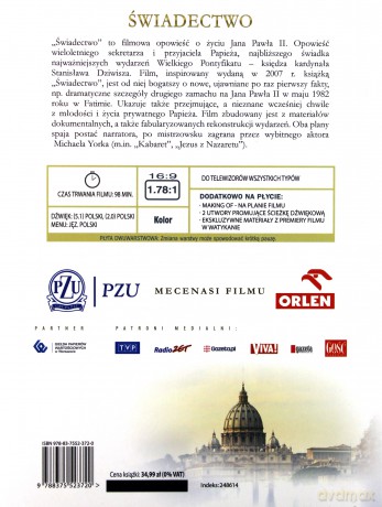 Świadectwo (booklet) [DVD]