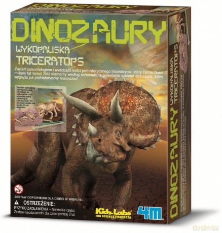 Zestaw naukowy Wykopaliska - Triceratops