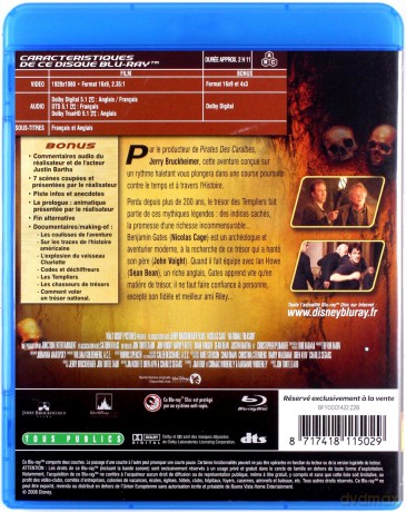 National Treasure (Skarb narodów) [Blu-Ray]