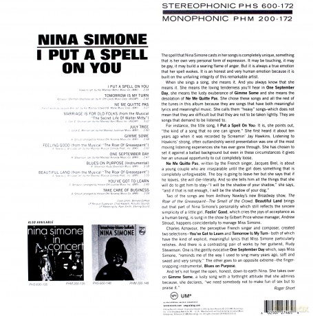 Nina Simone: I Put A Spell On You (Acoustic Sounds) [Winyl]