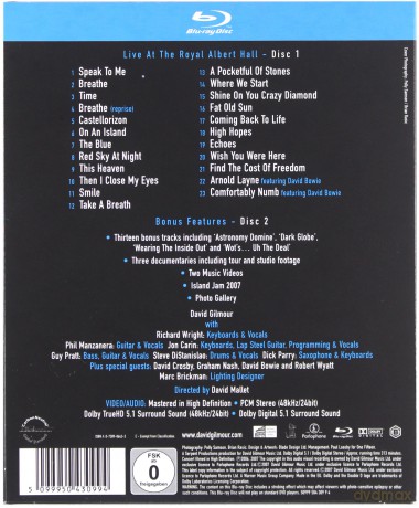 David Gilmour: Remember That Night - Live at the Royal Albert Hall [2Blu-Ray]