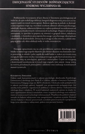 Emocjonalność studentów doświadczających syndromu wyczerpania sił część 1 - Katarzyna Tomaszek [KSIĄŻKA]