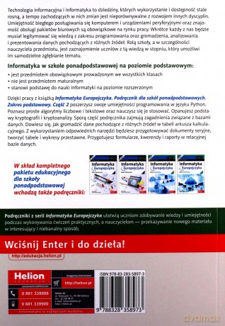 Informatyka Europejczyka Podręcznik dla szkół ponadpodstawowych Zakres podstawowy Część 2 - Danuta Korman, Grażyna Szabłowicz-Zawadzka [KSIĄŻKA]