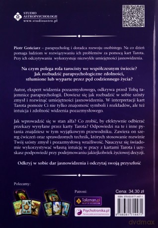 Jasnowidzenie w interpretacji kart Tarota - Piotr Gońciarz [KSIĄŻKA]