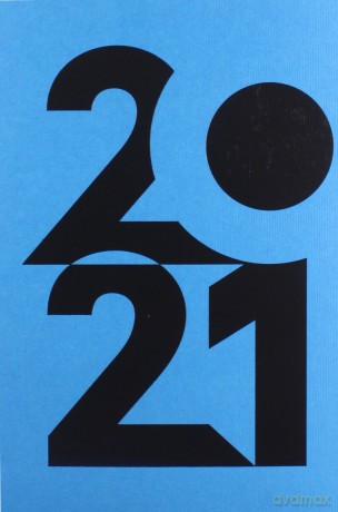 Kalendarz 2021 Art A5 niebieski DNS [KALENDARZ]