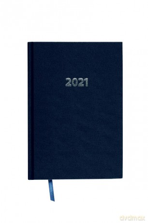 Kalendarz 2021 Ekonomiczny A5 dzienny granatowy KK-A5D [KALENDARZ]