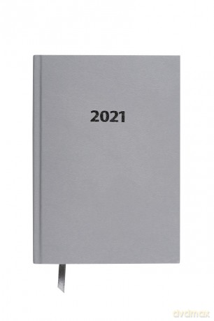 Kalendarz 2021 Ekonomiczny A5 dzienny szary KK-A5D [KALENDARZ]