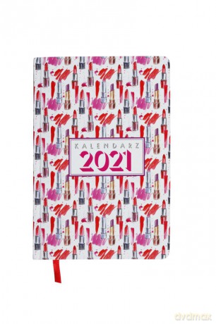 Kalendarz 2021 Foto A5 dzienny Szminki KK-A5D [KALENDARZ]