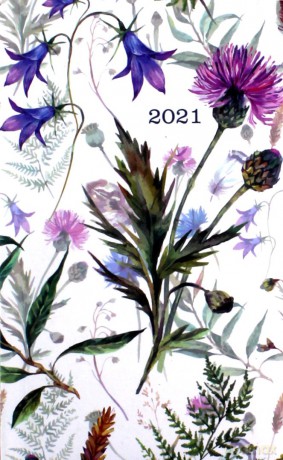 Kalendarz 2021 kieszonkowy A6 Kwiaty łąkowe [KALENDARZ]
