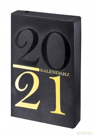 Kalendarz 2021 Kraft A5 czarny-złoty DNS [KALENDARZ]