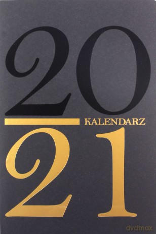 Kalendarz 2021 Kraft A5 czarny-złoty DNS [KALENDARZ]